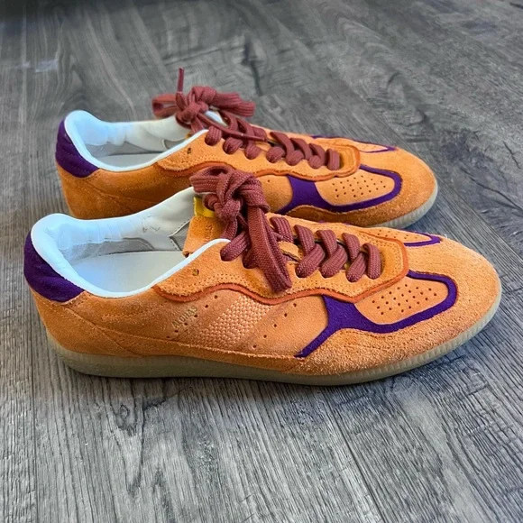 Alohas TB.490 RIFE ORANGE LEATHER SNEAKERS - Picture 6 of 13
